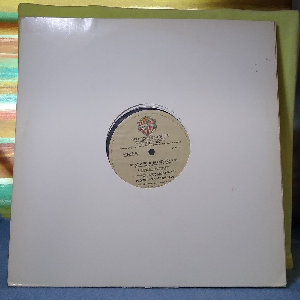 The Doobie Brothers - What A Fool Believes PROMO single 1978 Vinyl record RARE!!
